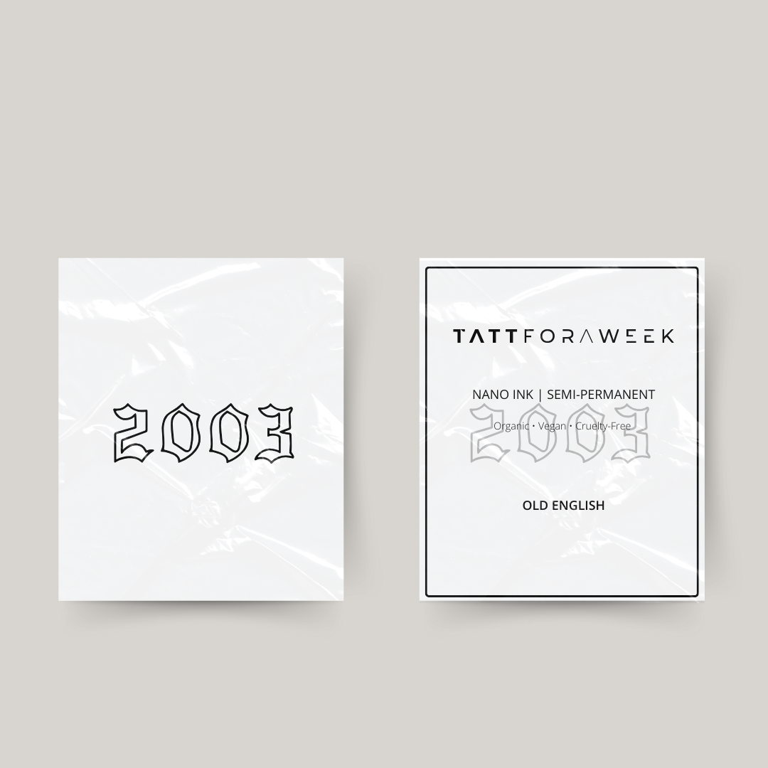 Tijdelijke tattoo 2003