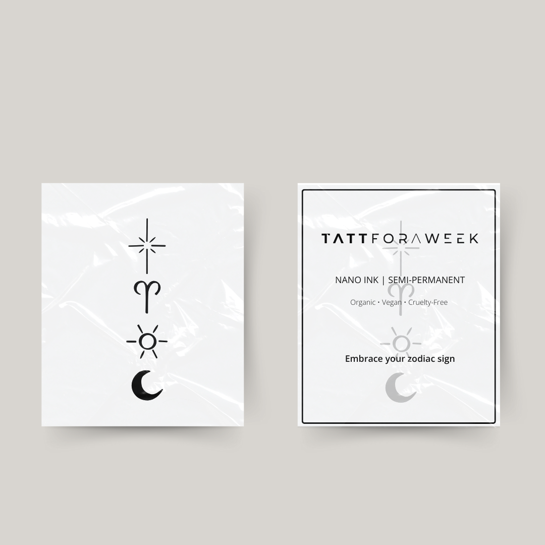 Tijdelijke tattoo Aries universum