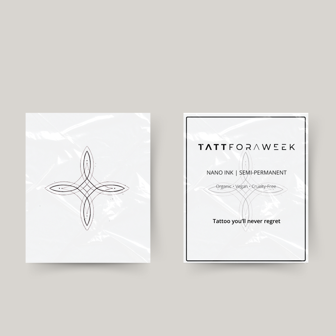 Tijdelijke tattoo stralenkruis