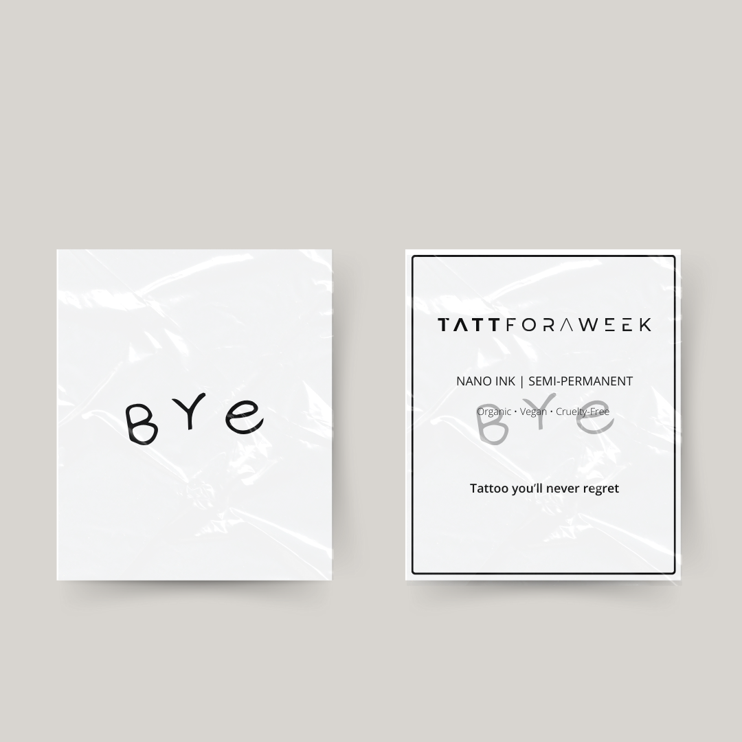 Midlertidig tatovering farvel