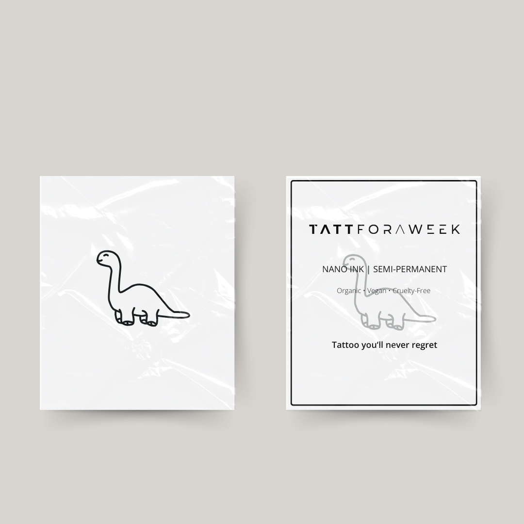 Midlertidig tatovering dino