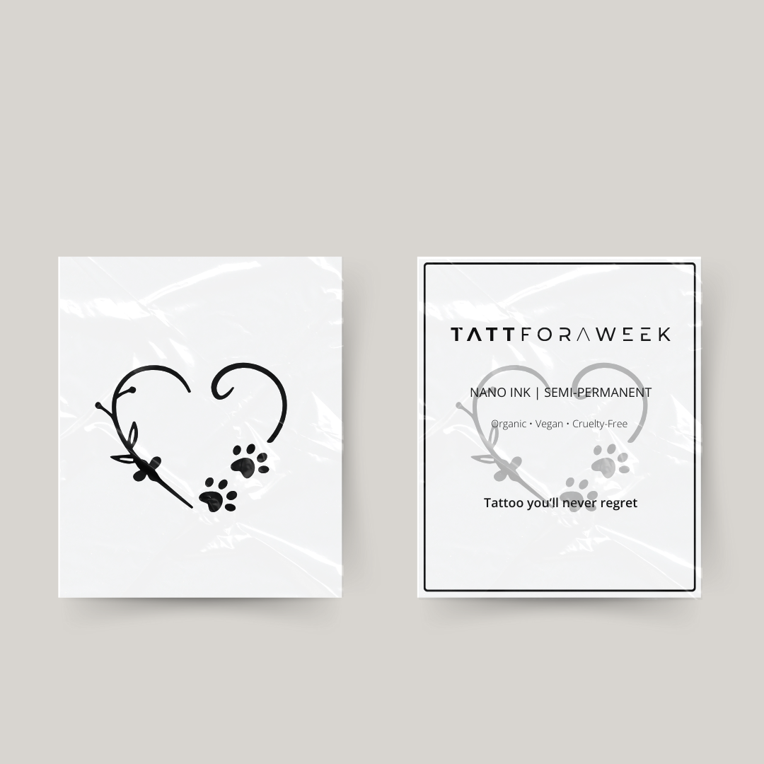 Midlertidig tatovering hund kærlighed