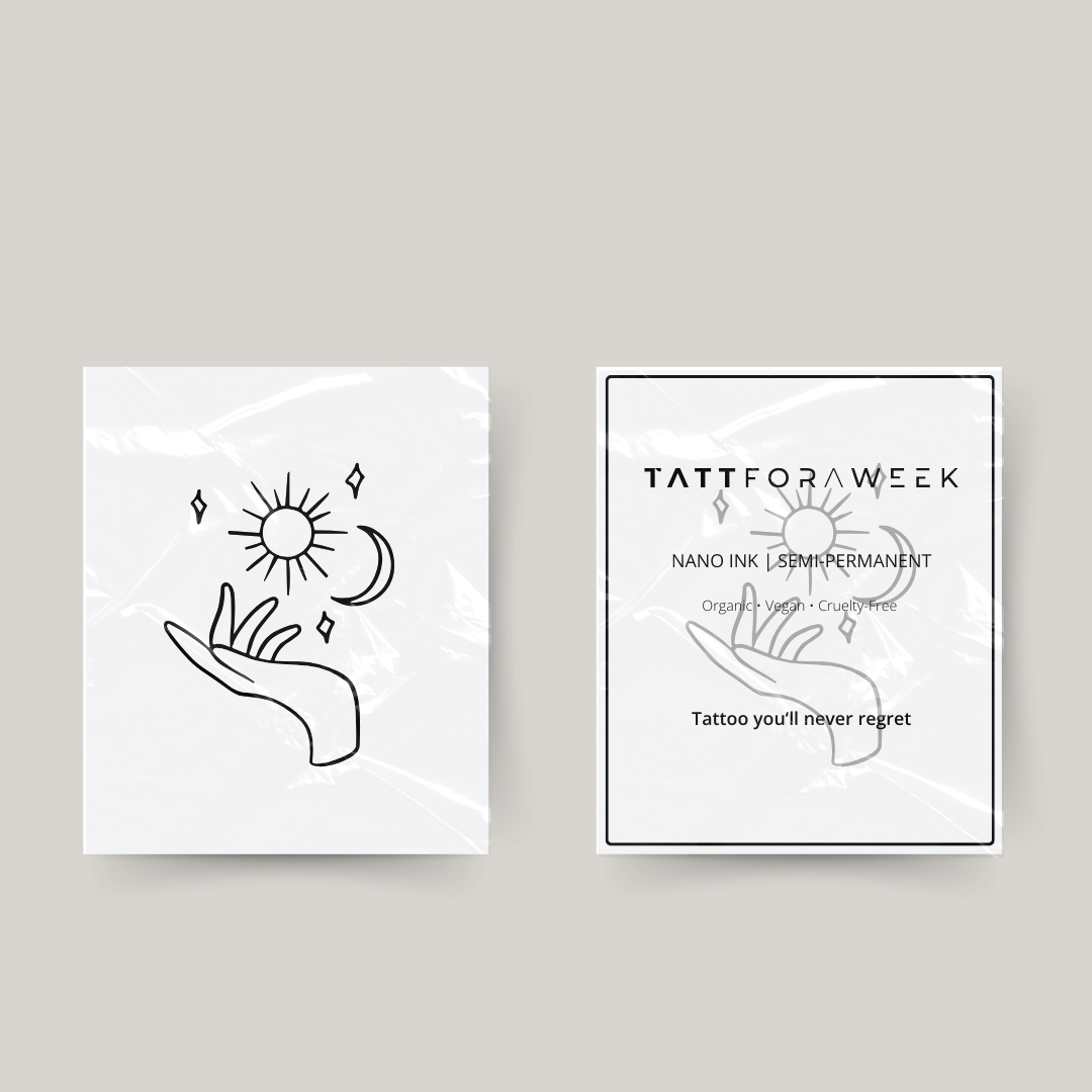 Midlertidig tatovering i balance