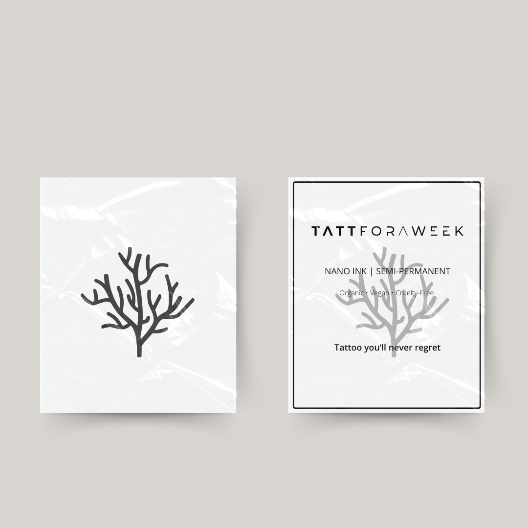 Midlertidig tatovering koral