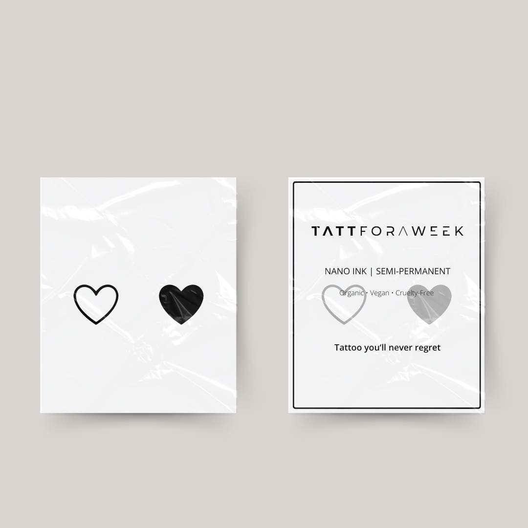 Midlertidig matchende tatoveringshjerter