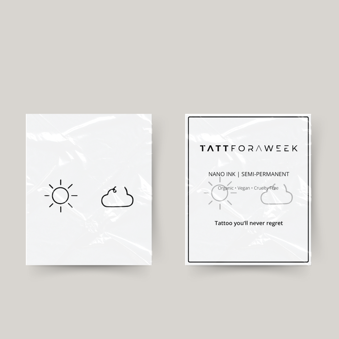 Midlertidig matchende tatovering sol & sky