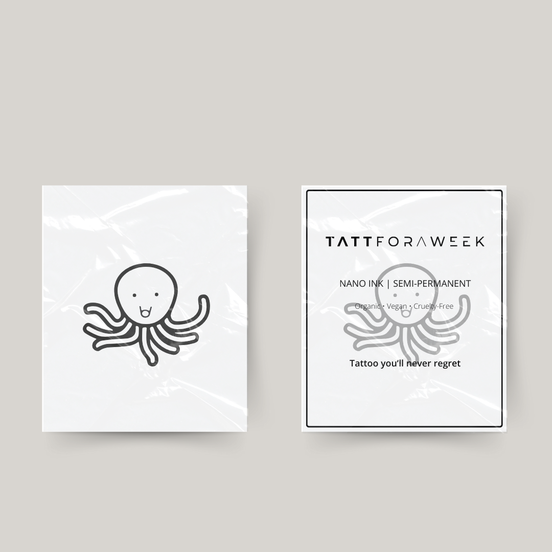 Midlertidig tatovering blæksprutte