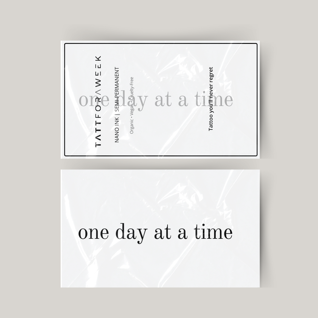 Midlertidig tatovering en dag ad gangen