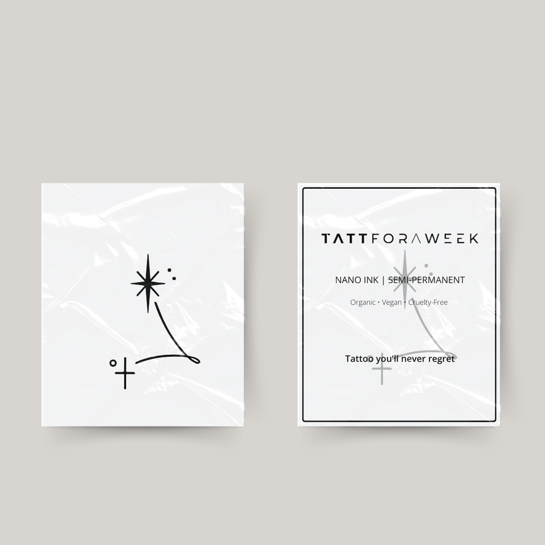 Midlertidig tatovering fisker stjerner