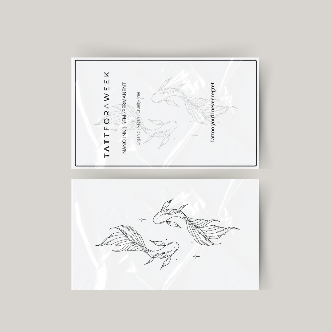 Midlertidig tatovering elegante fisk