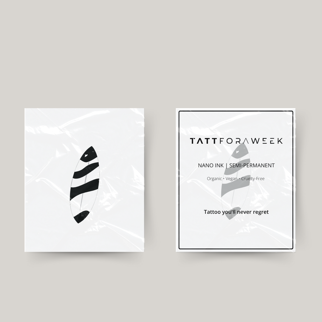 Midlertidig tatovering surfbræt