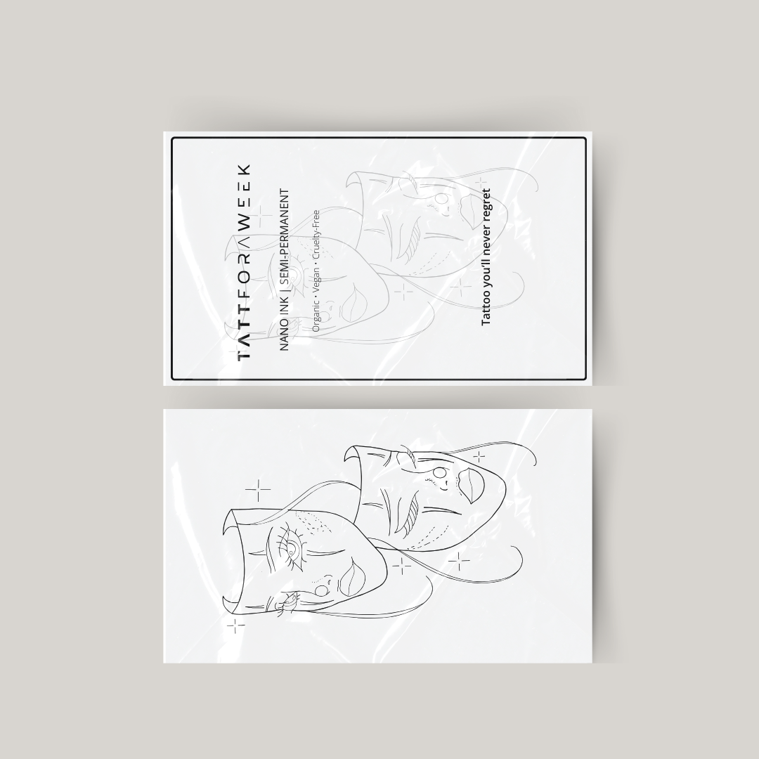 Midlertidig tatovering to ansigter