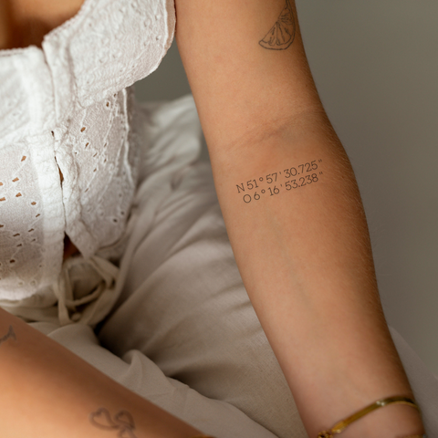 Koordinater tatovering