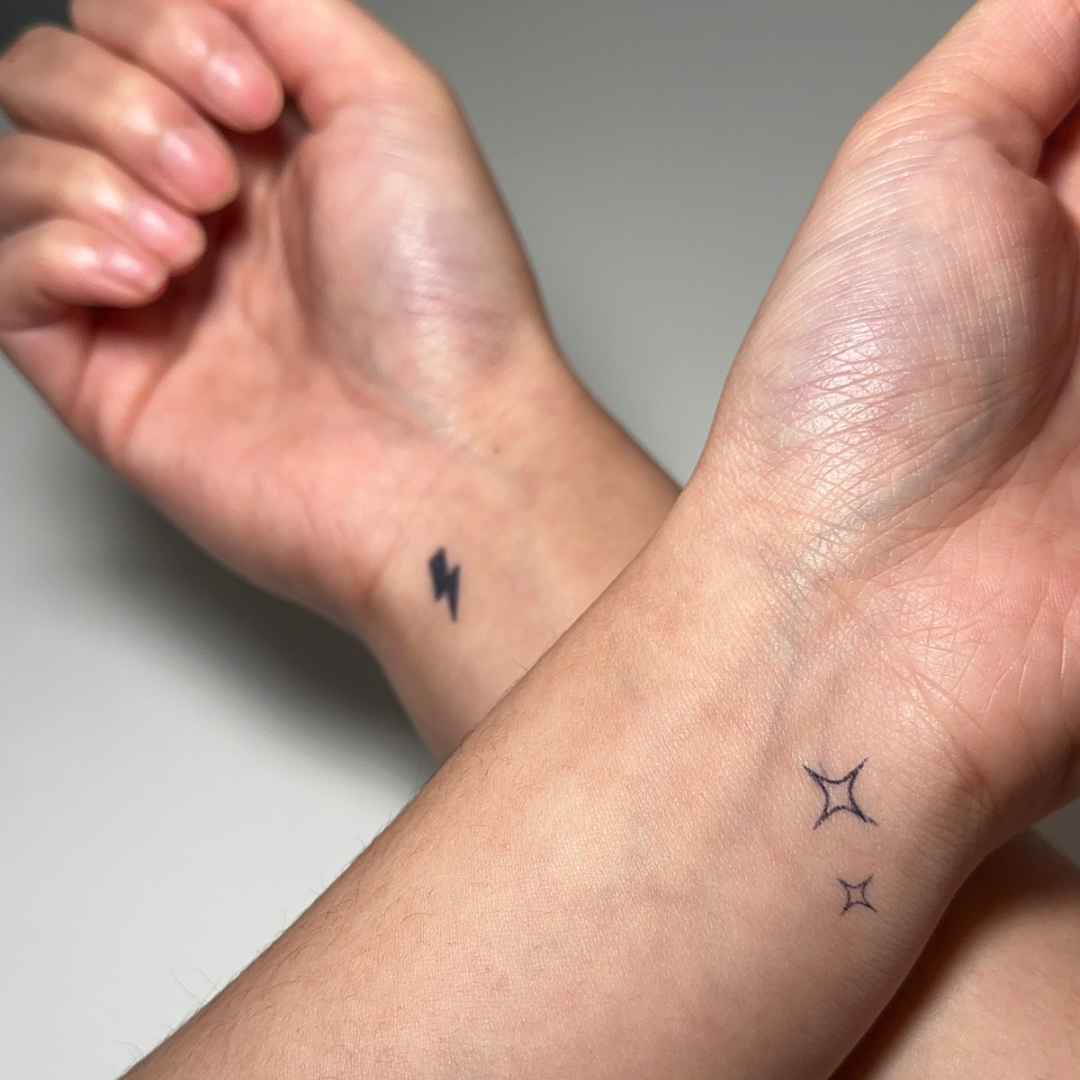 Midlertidig tatovering gnistre