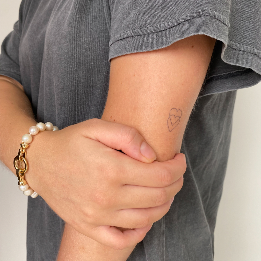 Midlertidig tatovering dobbelt hjerte