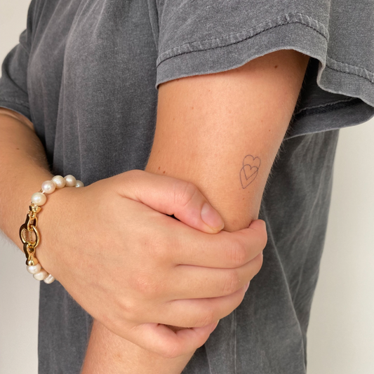 Midlertidig tatovering dobbelt hjerte