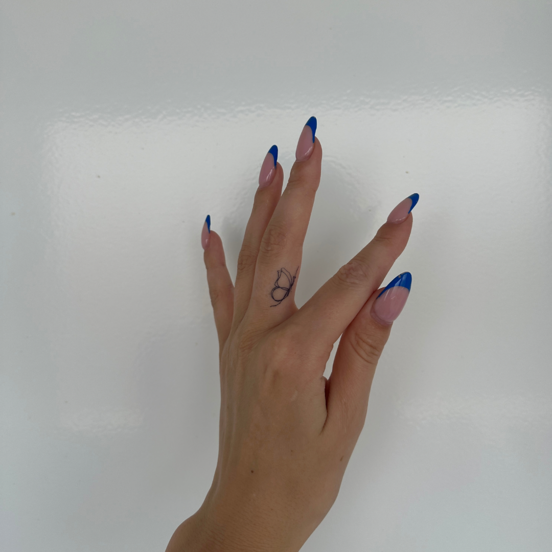 Midlertidig tatovering sommerfugl fineline