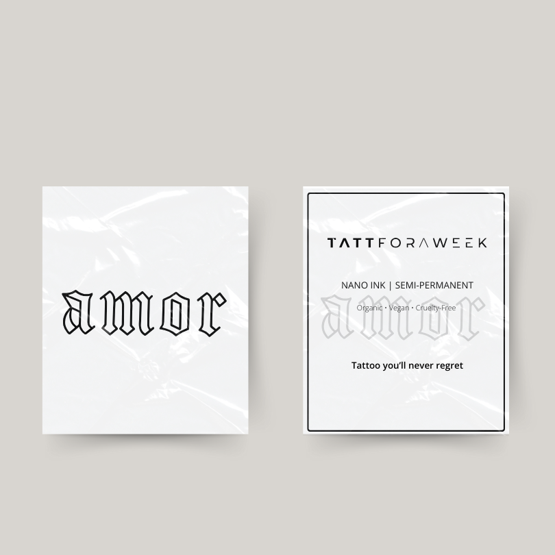 Midlertidig tatovering amor ||