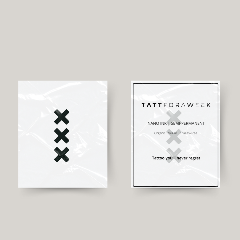 Midlertidig tatovering amsterdamske kors