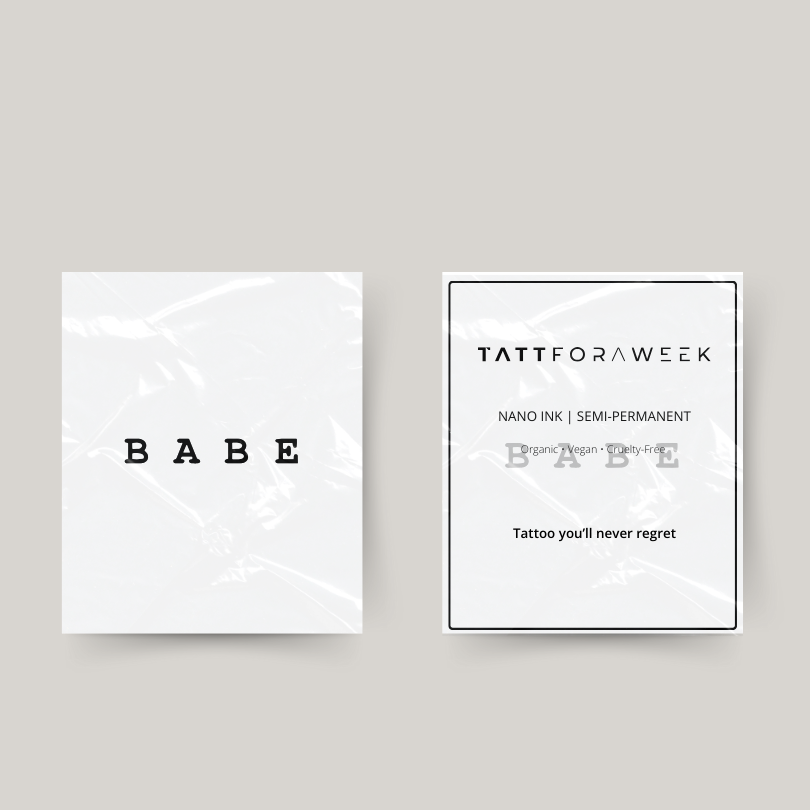 Midlertidig tatovering babe