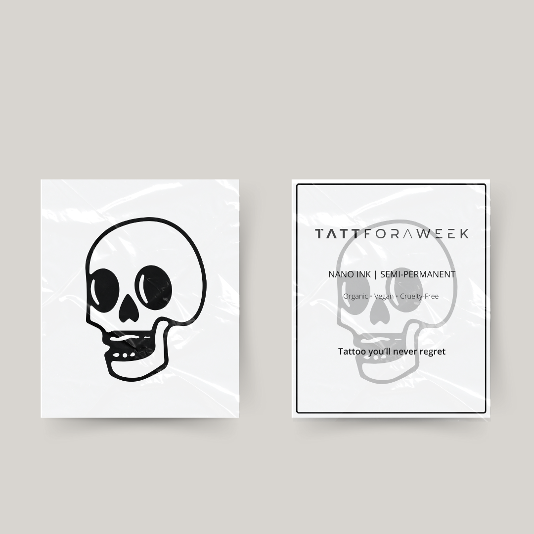 Midlertidig tatovering dødningehoved