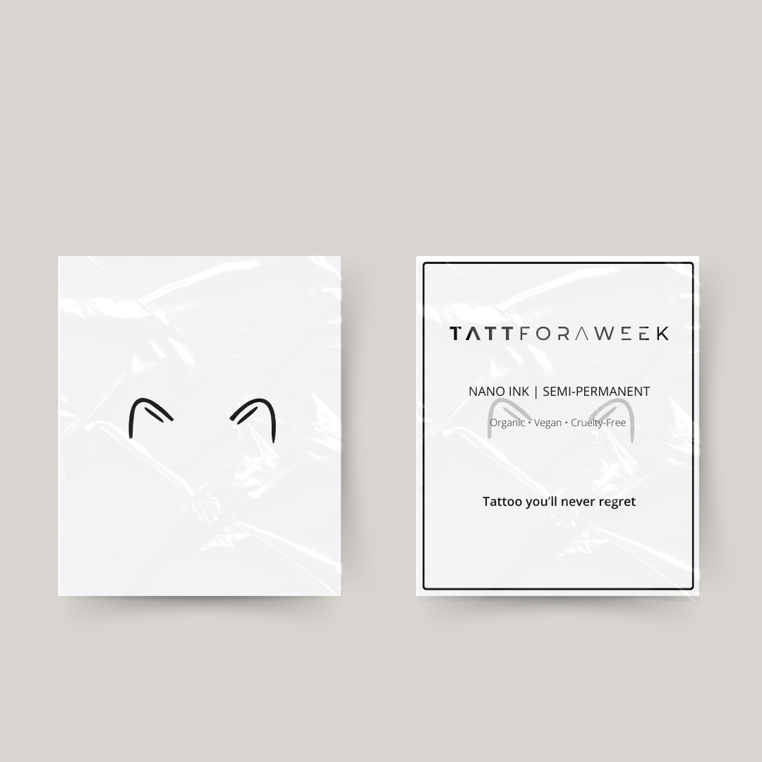 Midlertidig tatovering katteører