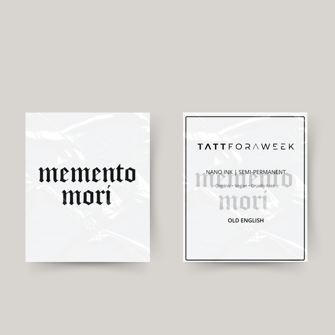 Midlertidig tatovering memento mori