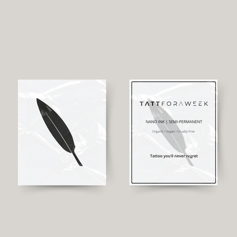 Midlertidig tatovering fjer