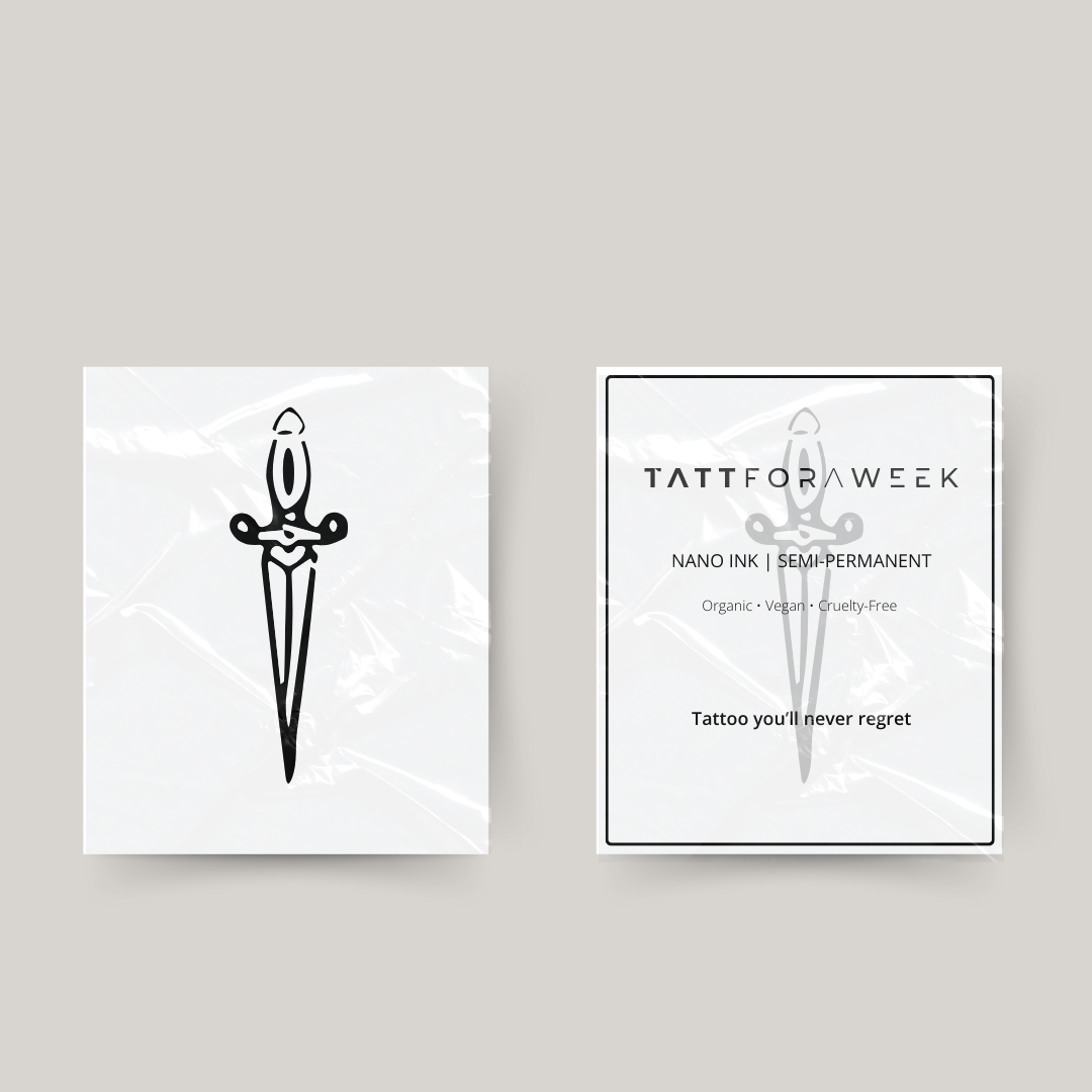 Midlertidig tatovering sværd 2