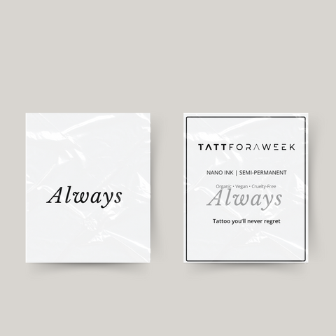 Midlertidig tatovering altid