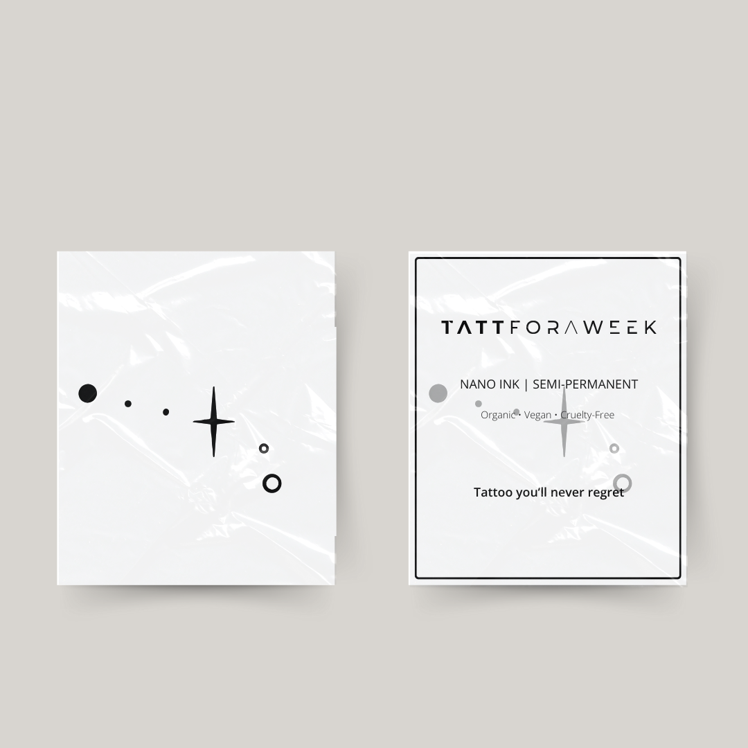 Midlertidig tatovering vædder stjerner