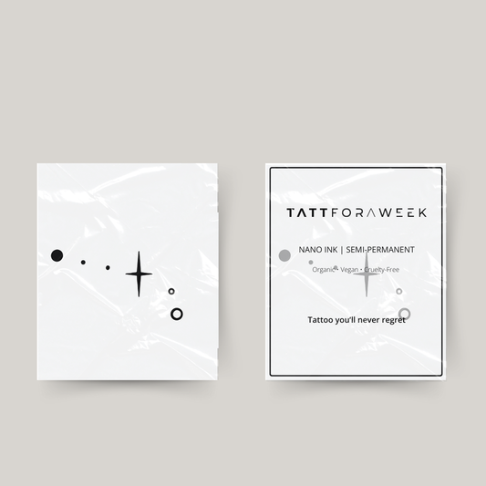 Midlertidig tatovering vædder stjerner