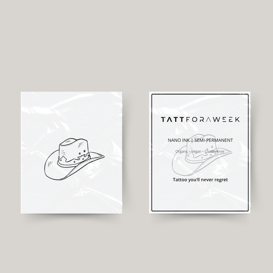 Midlertidig tatovering cowboyhat