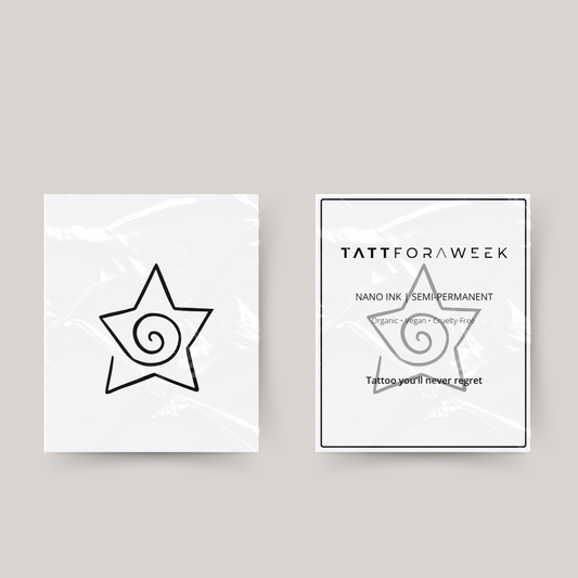 Midlertidig tatovering spinning star