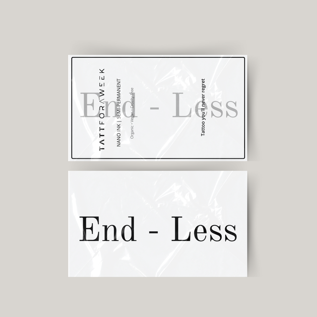 Midlertidig tatovering ende - mindre