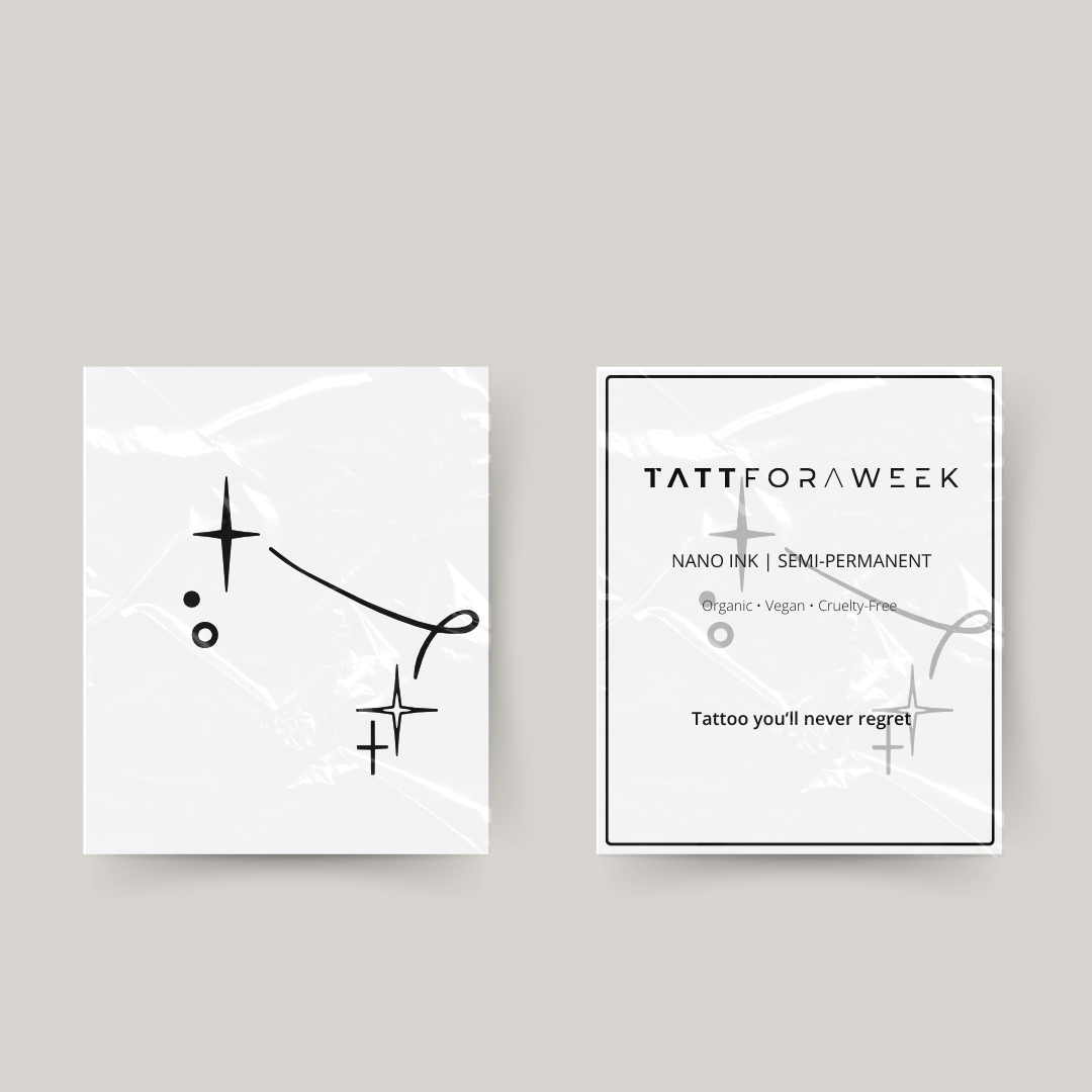 Midlertidige tatovering gemini stjerner