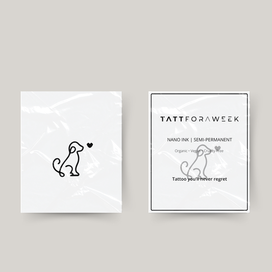 Midlertidig tatovering hund kærlighed