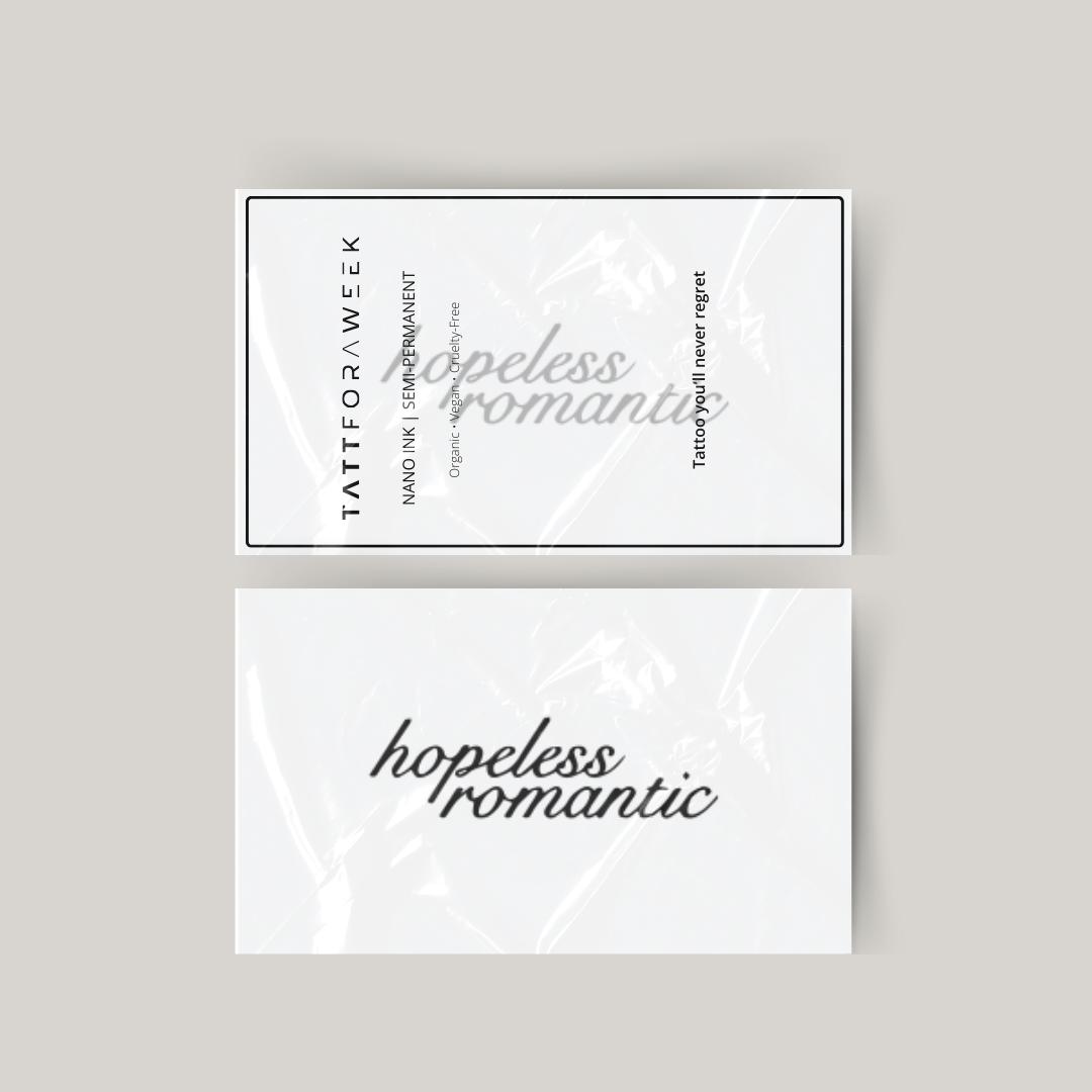 Midlertidig tatovering håbløs romantisk