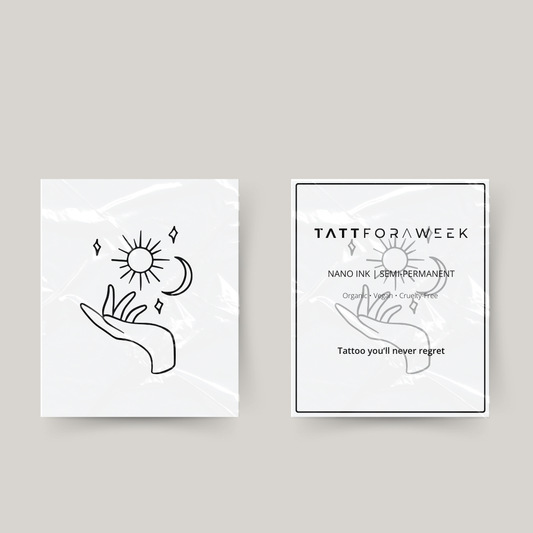 Midlertidig tatovering i balance