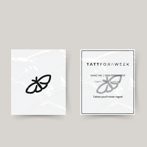 Midlertidig tatovering lille flyvende sommerfugl