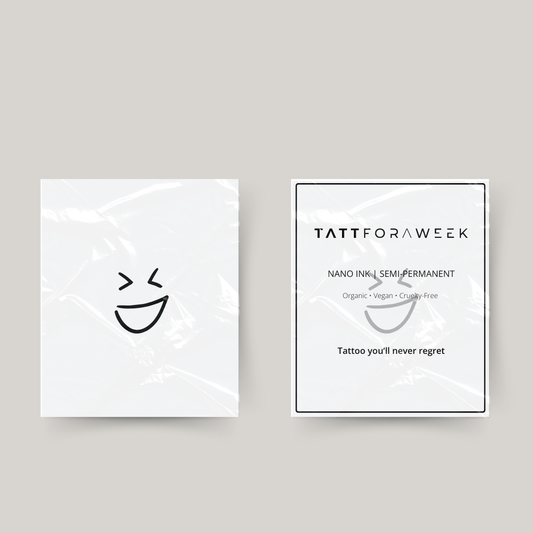 Midlertidig tatovering smilende smiley