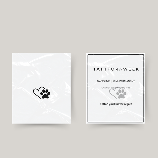 Midlertidig tatovering kærlighed hund