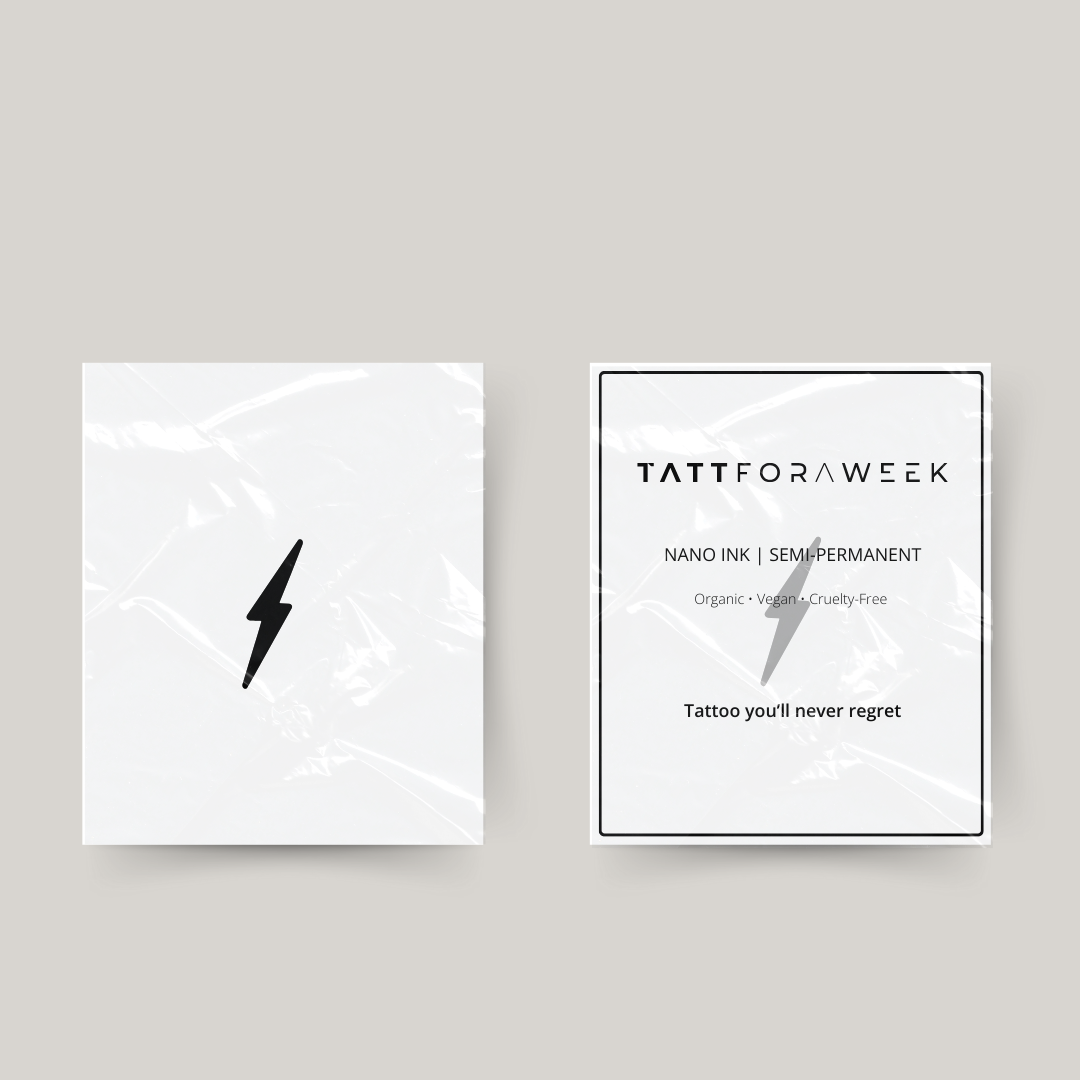 Midlertidig tatovering lyn