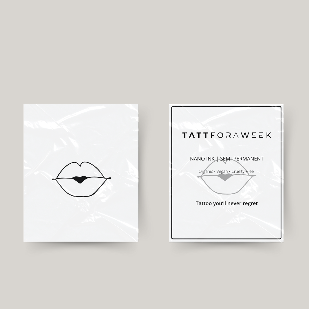 Midlertidig tatovering læber