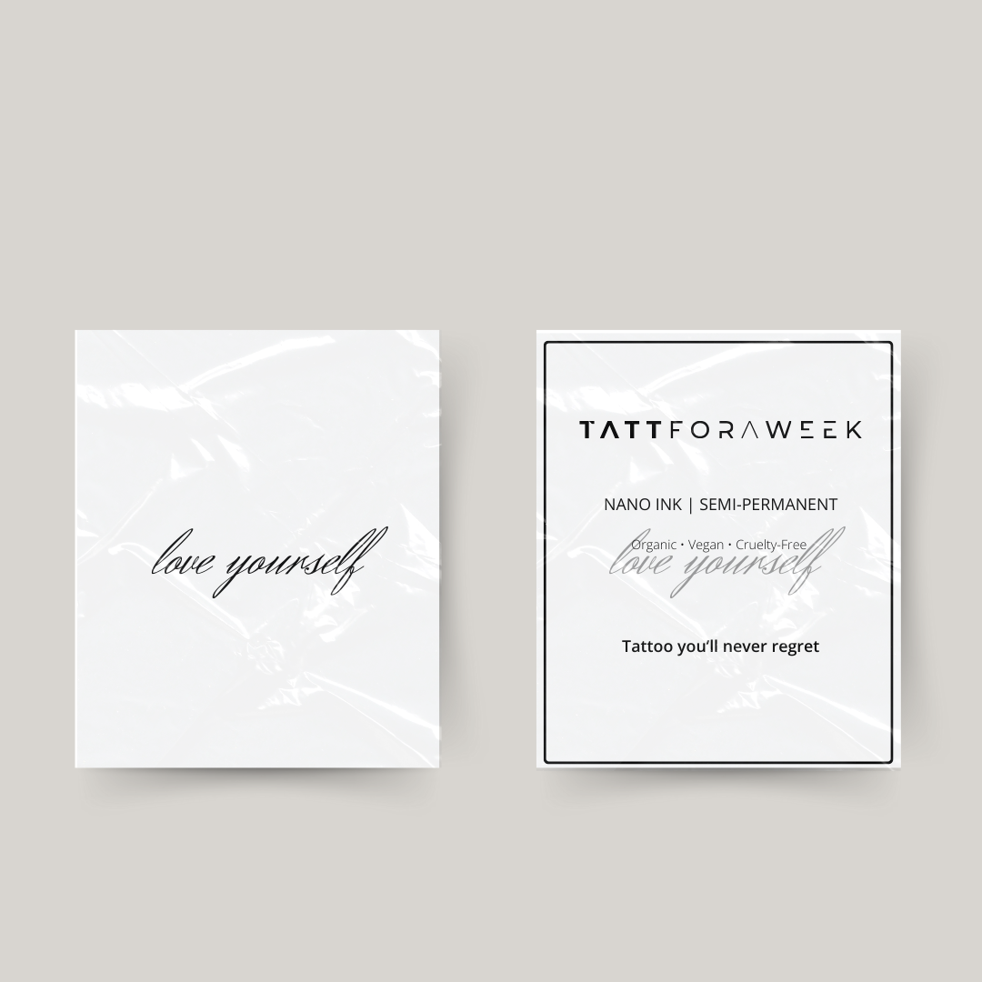 Midlertidig tatovering elsker dig selv