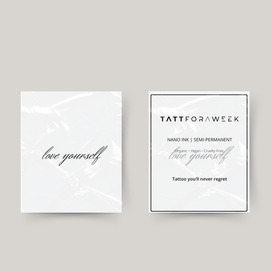 Midlertidig tatovering elsker dig selv