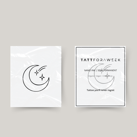 Midlertidig tatovering måne og stjerneskud