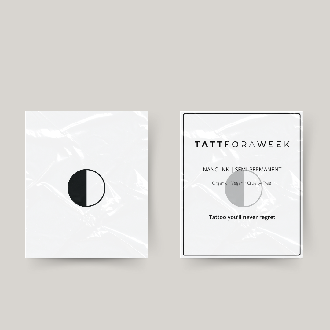 Midlertidig tatovering måne fase IIIIII