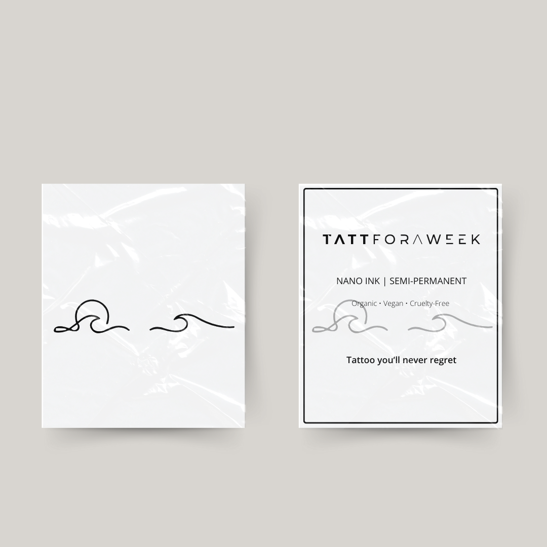 Midlertidig matchende tatovering hav