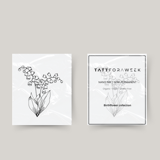 Midlertidig tatovering fødselsblomst maj